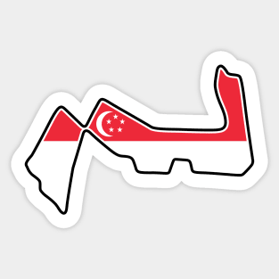 Marina Bay Street Circuit [flag] Sticker